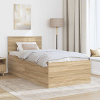 Struttura del letto Rovere Sonoma 90 x 200 cm Legno multistrato 3408622