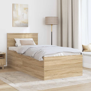 Struttura del letto Rovere Sonoma 90 x 200 cm Legno multistrato 3408622