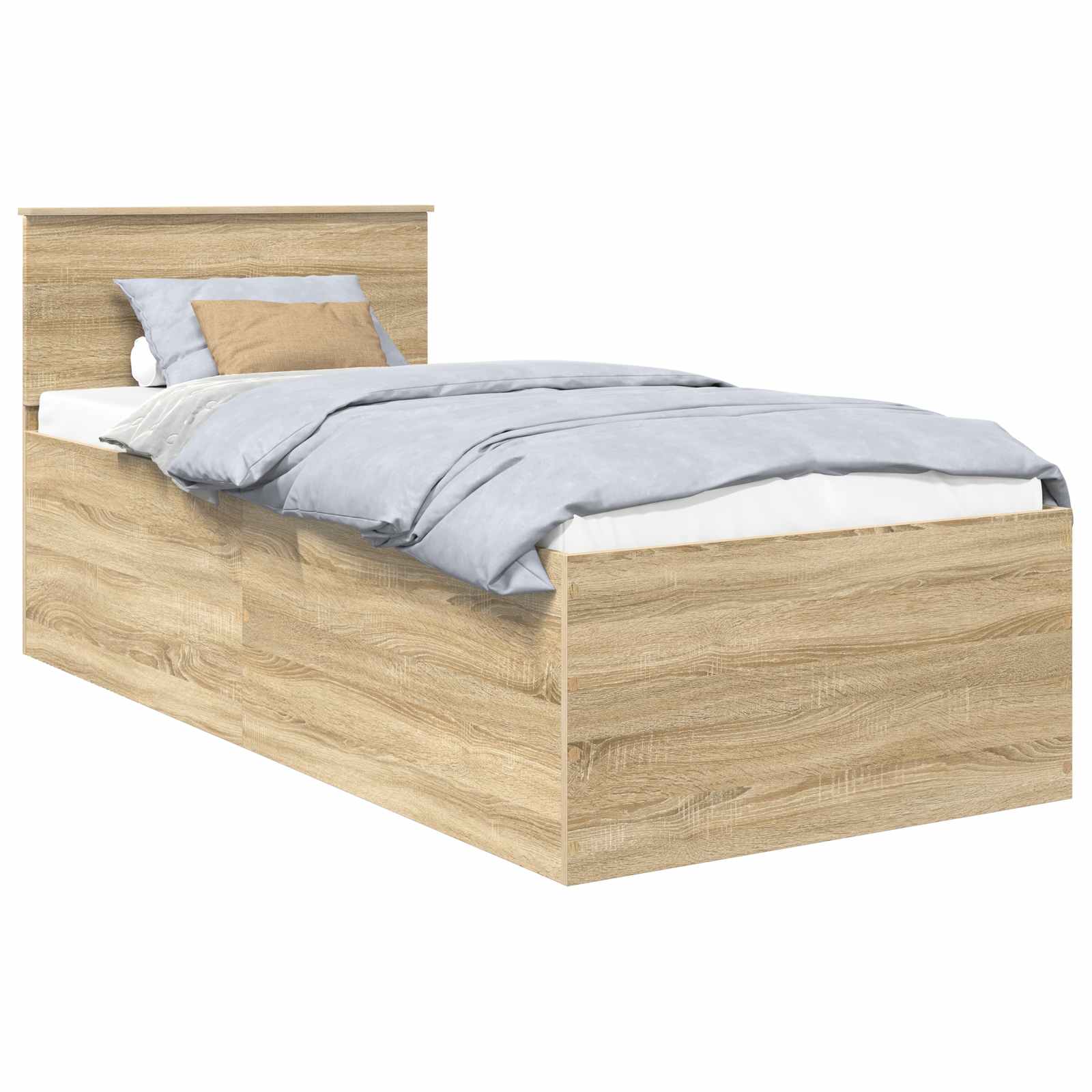 Struttura del letto Rovere Sonoma 90 x 200 cm Legno multistrato 3408622