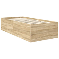 Struttura del letto Rovere Sonoma 90 x 200 cm Legno multistrato 3408622