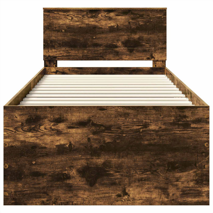 Struttura del letto Rovere fumé 90 x 200 cm Legno multistrato 3408624