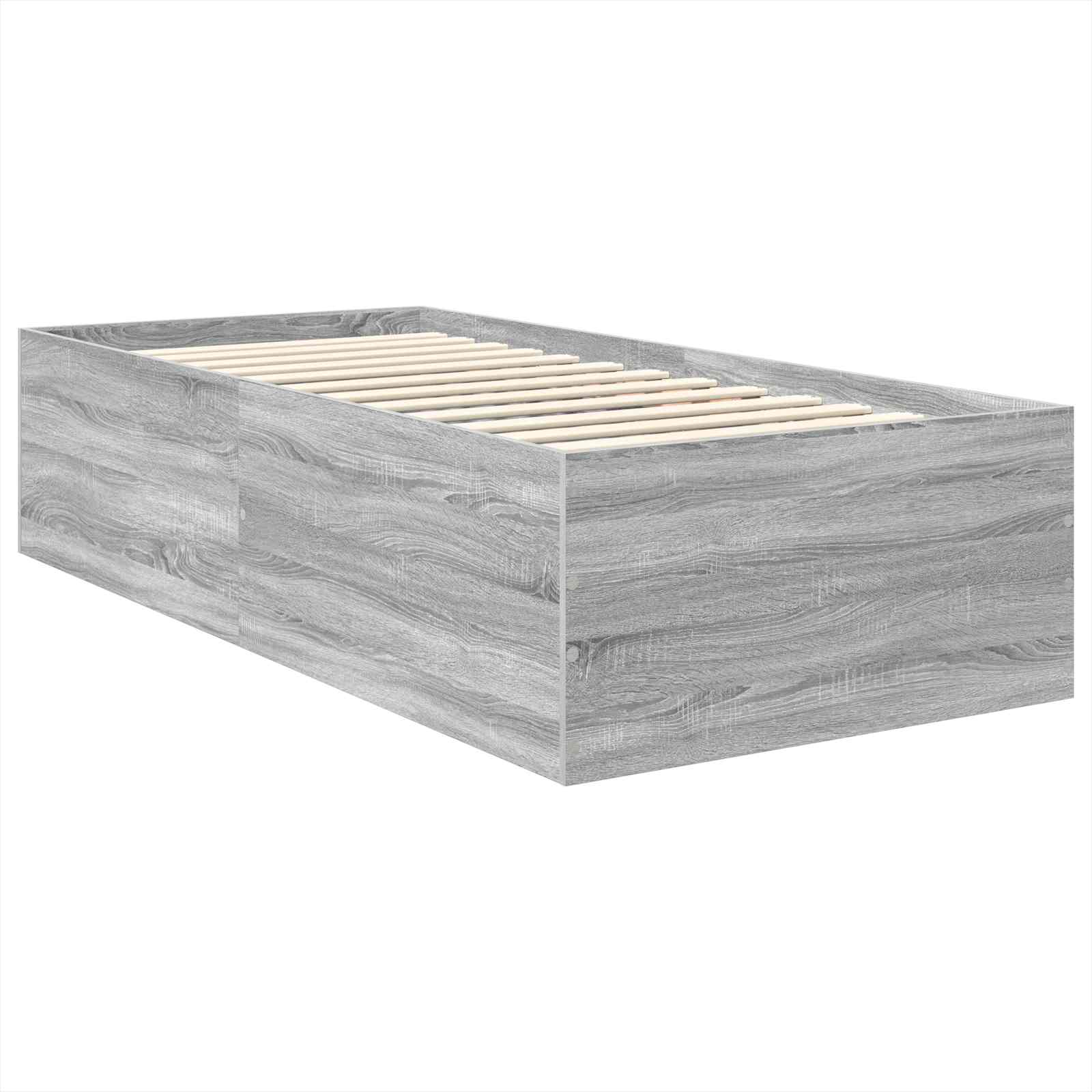 Struttura del letto Grigio Sonoma 90 x 200 cm Legno multistrato 3408625