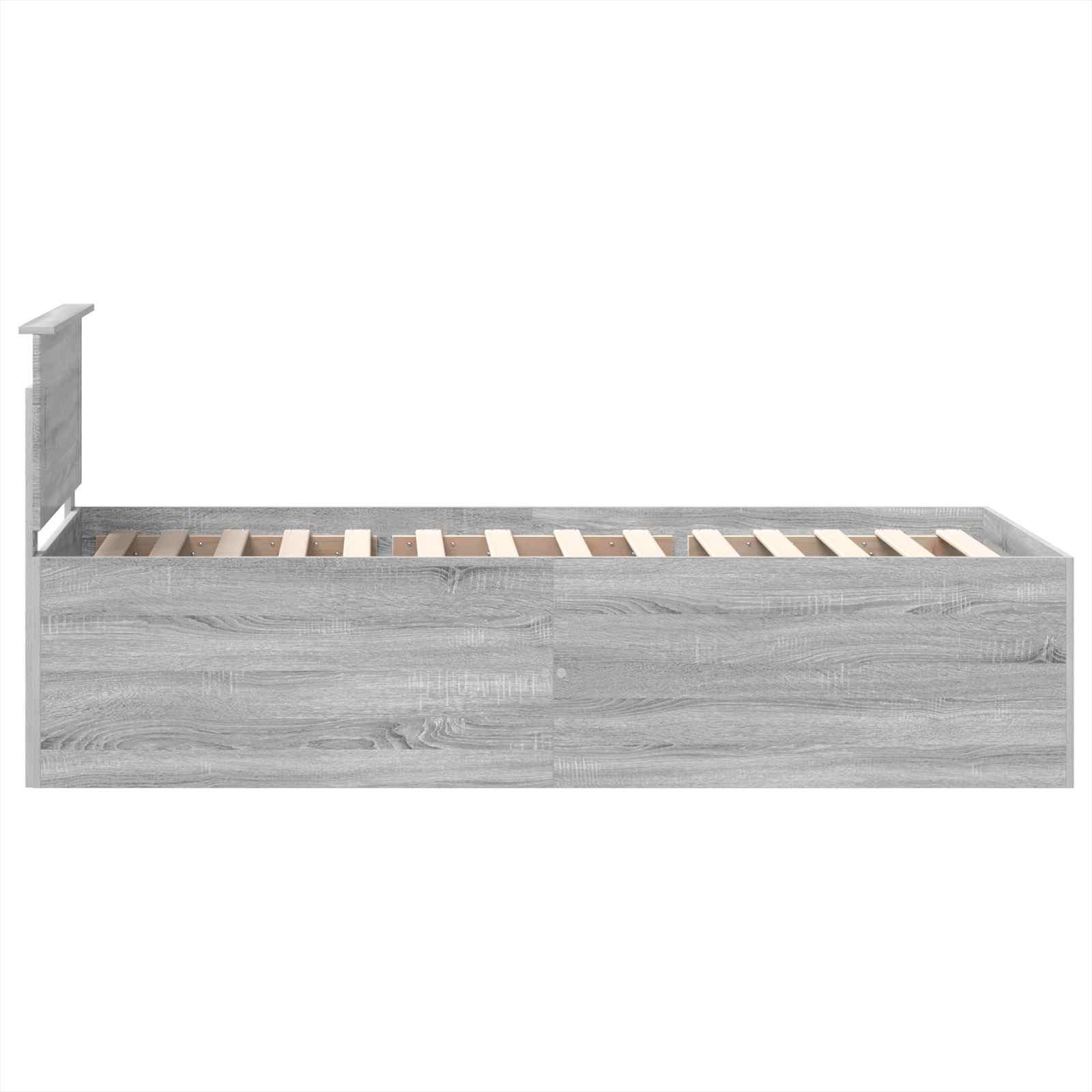 Struttura del letto Grigio Sonoma 90 x 200 cm Legno multistrato 3408625