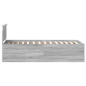 Struttura del letto Grigio Sonoma 90 x 200 cm Legno multistrato 3408625