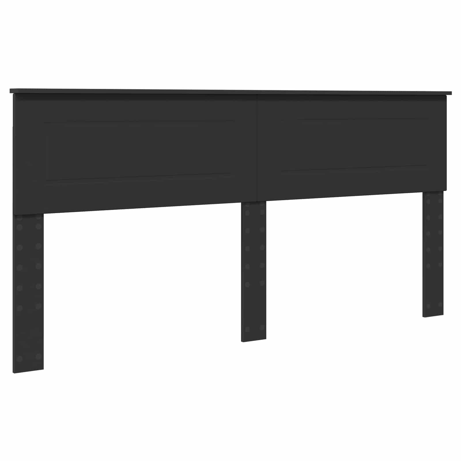 Struttura del letto Nero 200 x 200 cm Legno multistrato 3408635