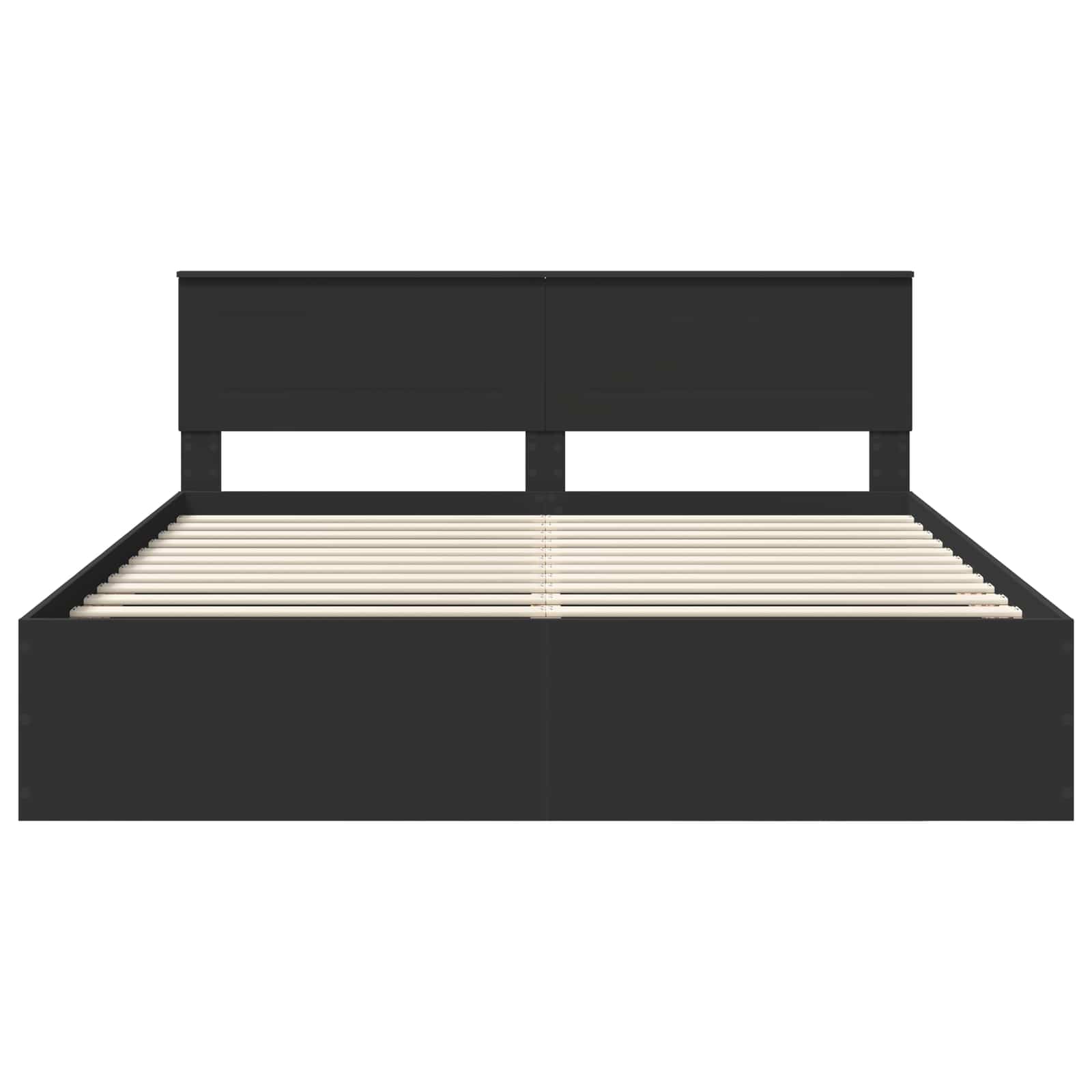 Struttura del letto Nero 200 x 200 cm Legno multistrato 3408635