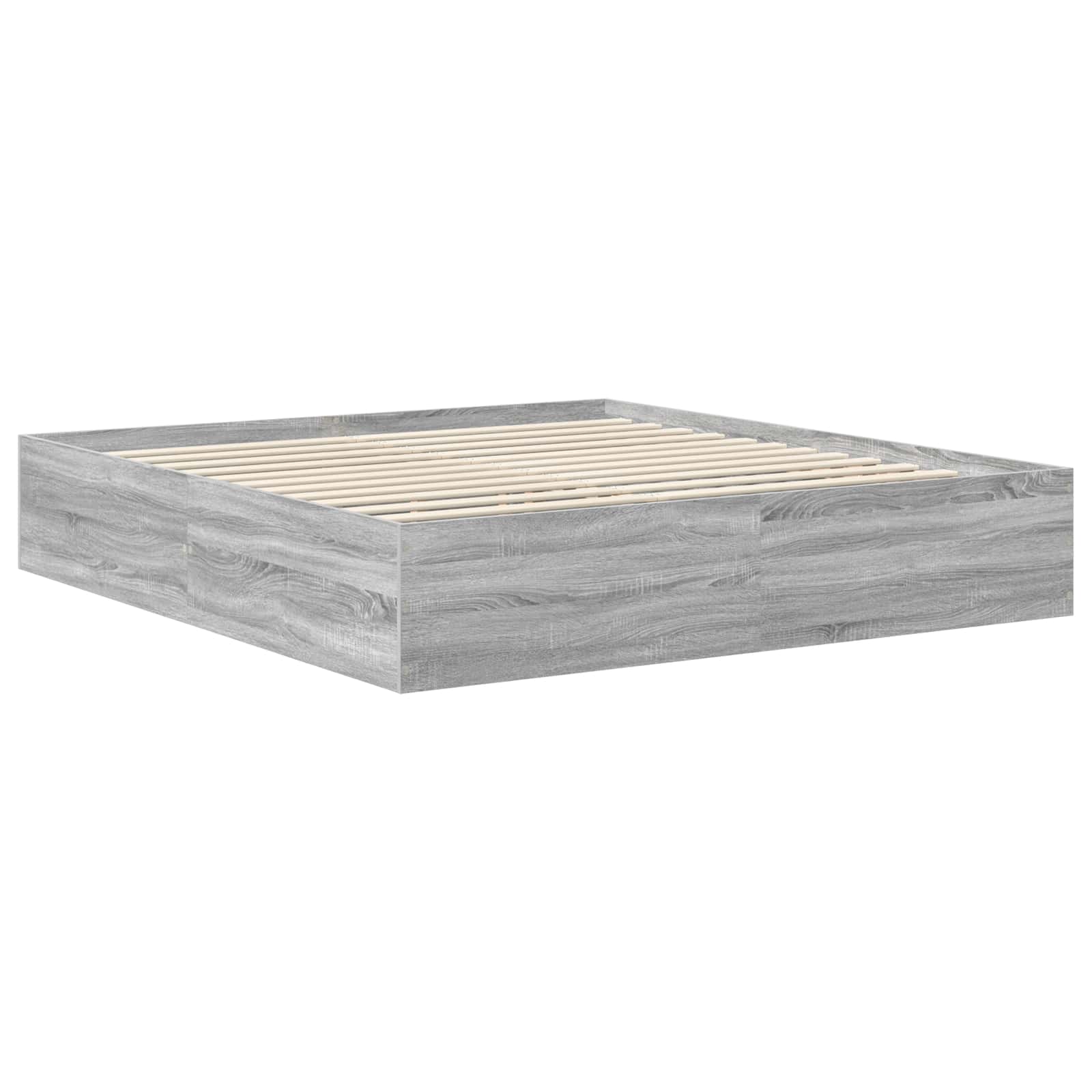 Struttura del letto con testiera Grigio Sonoma 200 x 200 cm 3408639