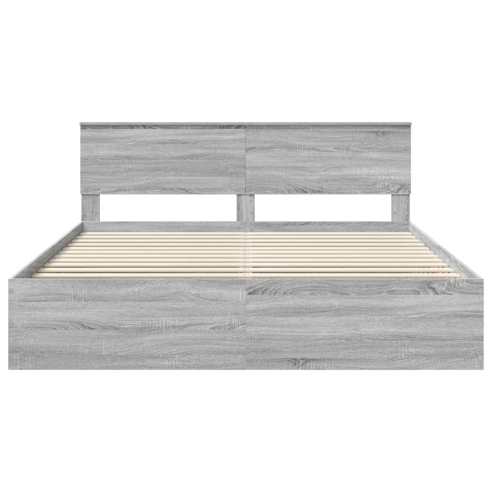 Struttura del letto con testiera Grigio Sonoma 180 x 200 cm 3408646