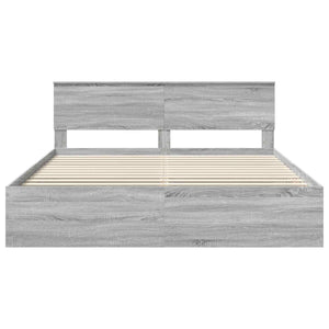 Struttura del letto con testiera Grigio Sonoma 180 x 200 cm 3408646