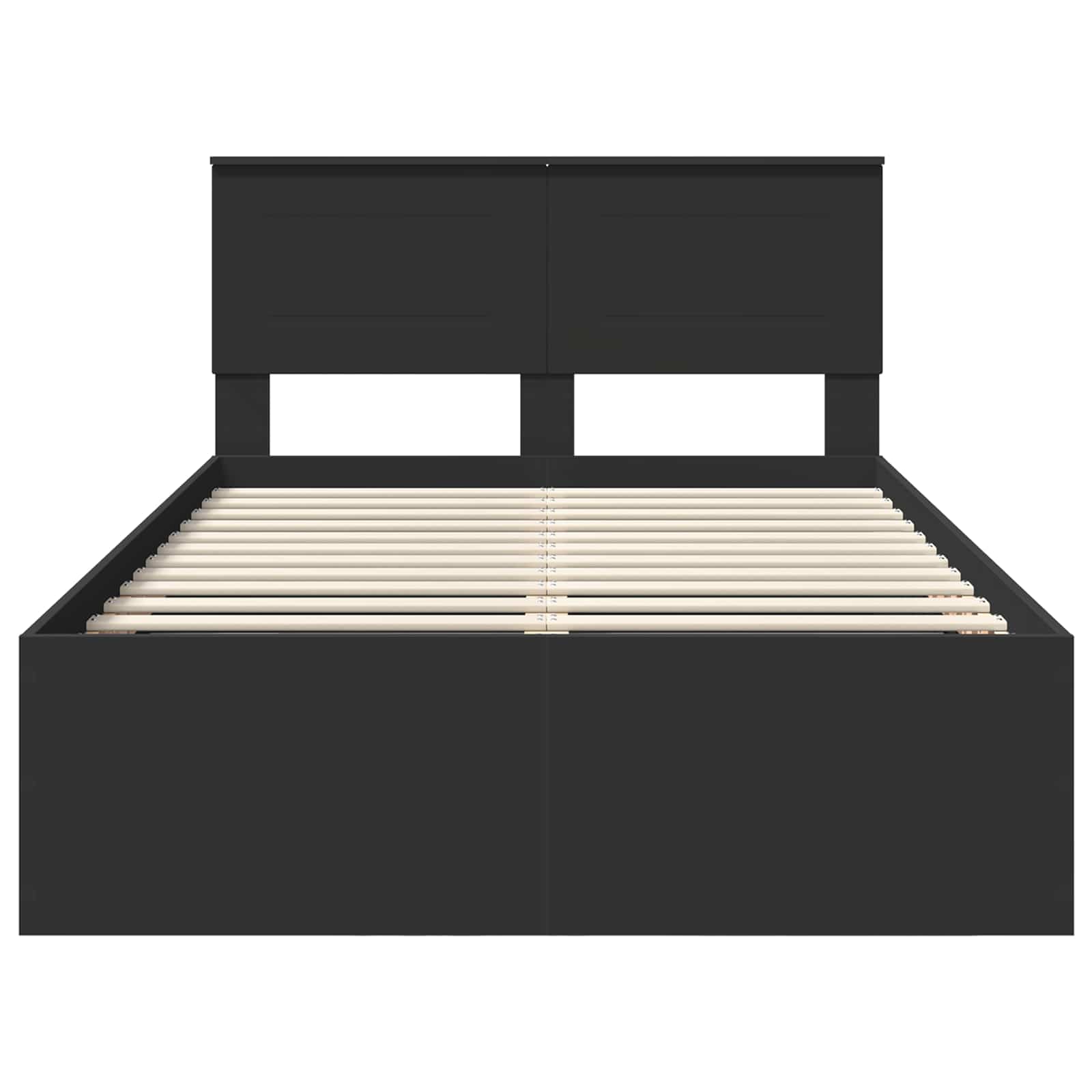 Struttura del letto Nero 135 x 190 cm Legno multistrato