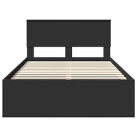 Struttura del letto Nero 135 x 190 cm Legno multistrato