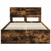 Struttura del letto Rovere fumé 120 x 190 cm Legno multistrato 3408687