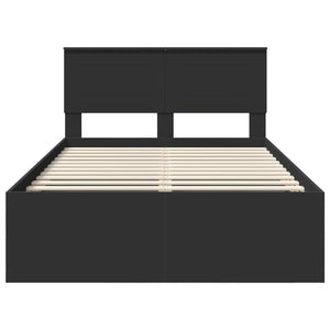 Struttura del letto Nero 120 x 200 cm Legno multistrato 3408691