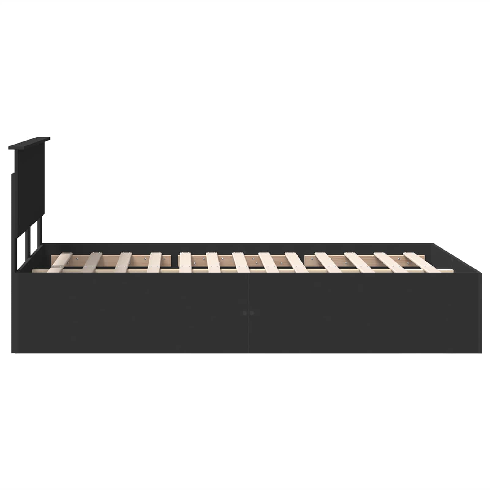 Struttura del letto Nero 120 x 200 cm Legno multistrato 3408691