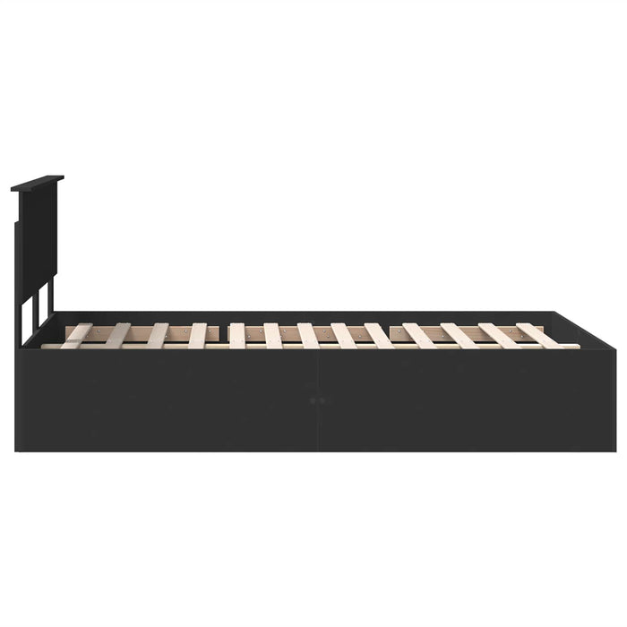 Struttura del letto Nero 120 x 200 cm Legno multistrato 3408691