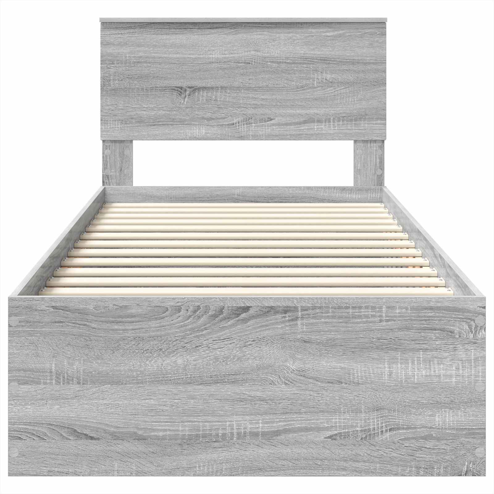 Struttura del letto Grigio Sonoma 90 x 190 cm Legno multistrato 3408709