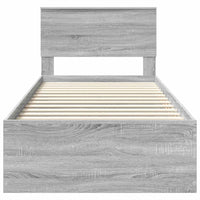 Struttura del letto Grigio Sonoma 90 x 190 cm Legno multistrato 3408709