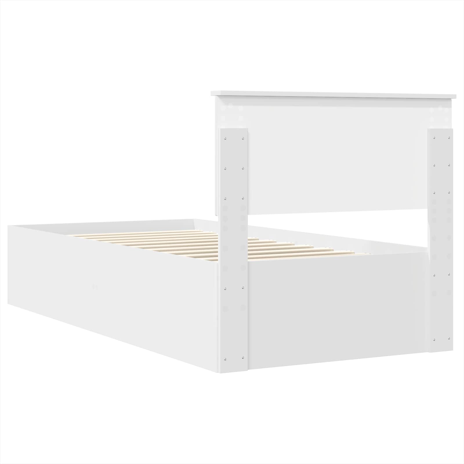 Struttura del letto Bianco 90 x 200 cm Legno multistrato 3408711