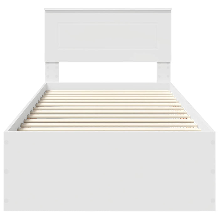 Struttura del letto Bianco 90 x 200 cm Legno multistrato 3408711