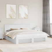 Struttura del letto Bianco 200 x 200 cm Legno multistrato 3408725