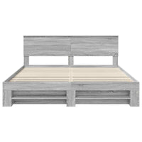 Struttura del letto con testiera Grigio Sonoma 180 x 200 cm 3408737