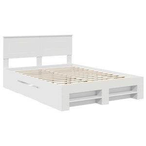 Struttura del letto Bianco 160 x 200 cm Legno multistrato 3408739