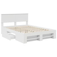 Struttura del letto Bianco 160 x 200 cm Legno multistrato 3408739