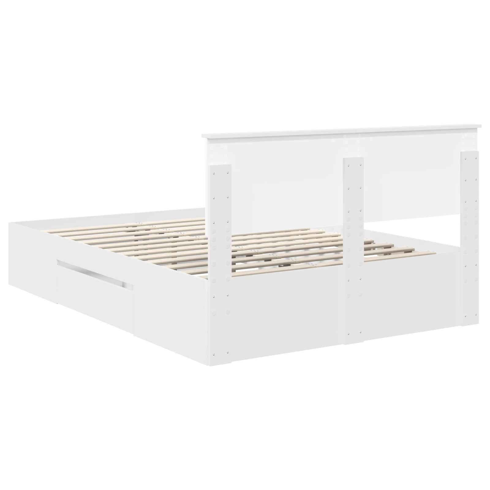 Struttura del letto Bianco 160 x 200 cm Legno multistrato 3408739
