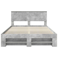 Struttura del letto con testiera Grigio cemento 160 x 200 cm 3408742
