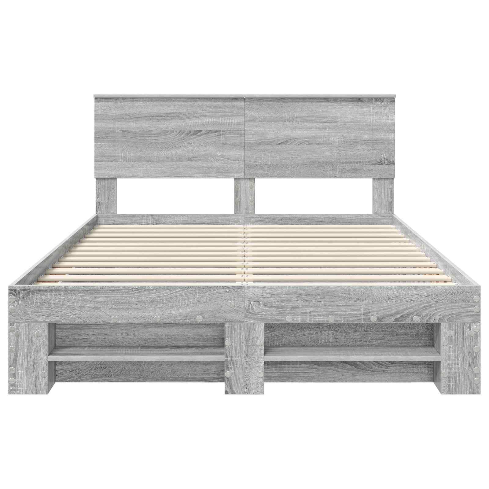 Struttura del letto con testiera Grigio Sonoma 160 x 200 cm 3408744
