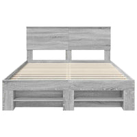 Struttura del letto con testiera Grigio Sonoma 160 x 200 cm 3408744