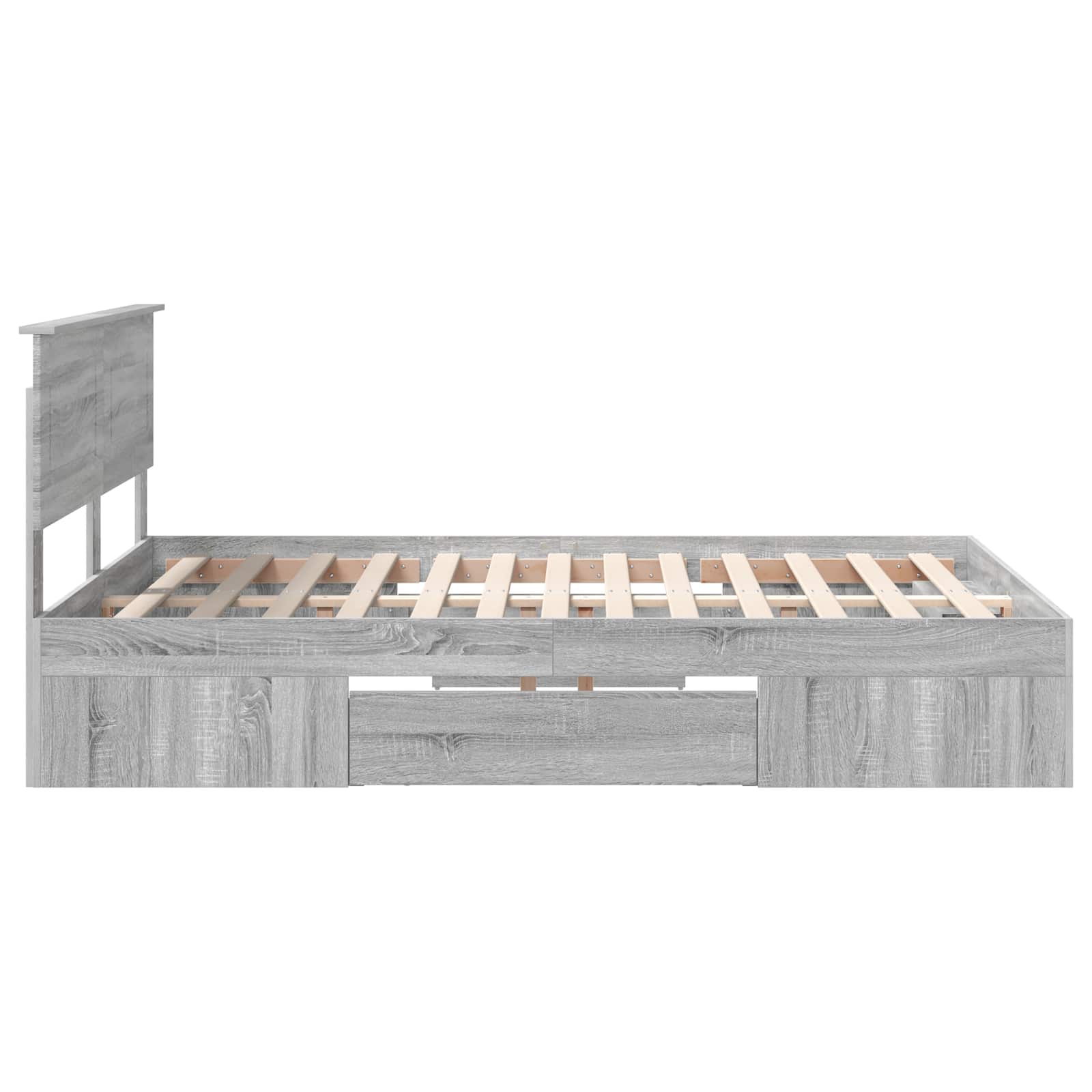 Struttura del letto con testiera Grigio Sonoma 160 x 200 cm 3408744