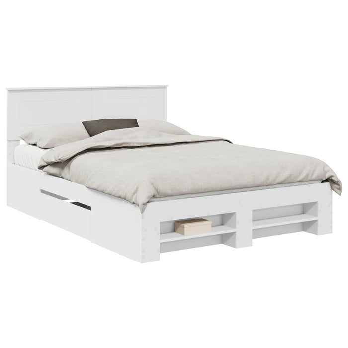 Struttura del letto Bianco 150 x 200 cm Legno multistrato 3408746