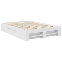 Struttura del letto Bianco 150 x 200 cm Legno multistrato 3408746