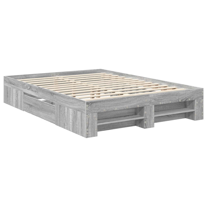 Struttura del letto con testiera Grigio Sonoma 140 x 200 cm 3408765