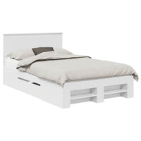 Struttura del letto Bianco 137 x 203 cm Legno multistrato 3408767