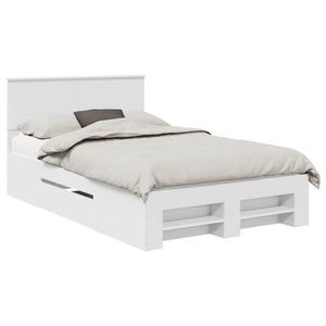 Struttura del letto Bianco 137 x 203 cm Legno multistrato 3408767