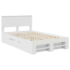 Struttura del letto Bianco 137 x 203 cm Legno multistrato 3408767