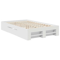 Struttura del letto Bianco 137 x 203 cm Legno multistrato 3408767