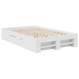 Struttura del letto Bianco 137 x 203 cm Legno multistrato 3408767