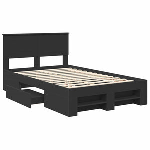 Struttura del letto Nero 137 x 203 cm Legno multistrato 3408768