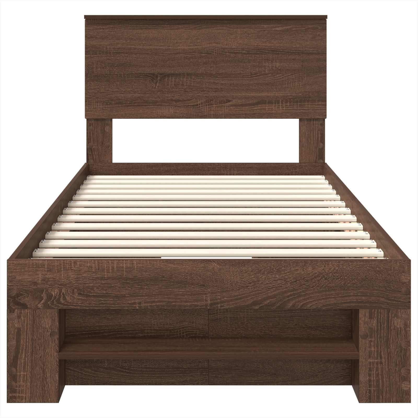 Struttura del letto con testiera Rovere Marrone 100 x 200 m 3408794