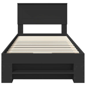 Struttura del letto Nero 90 x 200 cm Legno multistrato 3408796