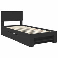 Struttura del letto Nero 80 x 200 cm Legno multistrato 3408810