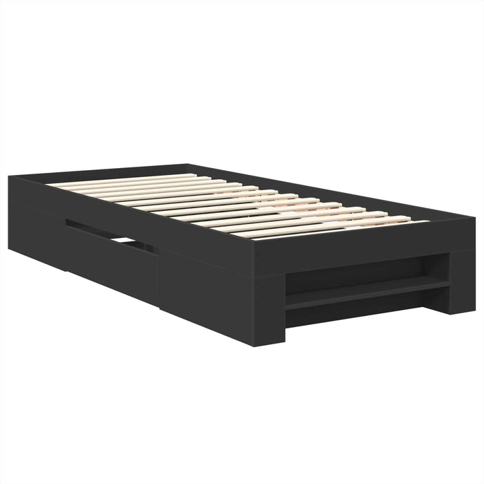 Struttura del letto Nero 80 x 200 cm Legno multistrato 3408810