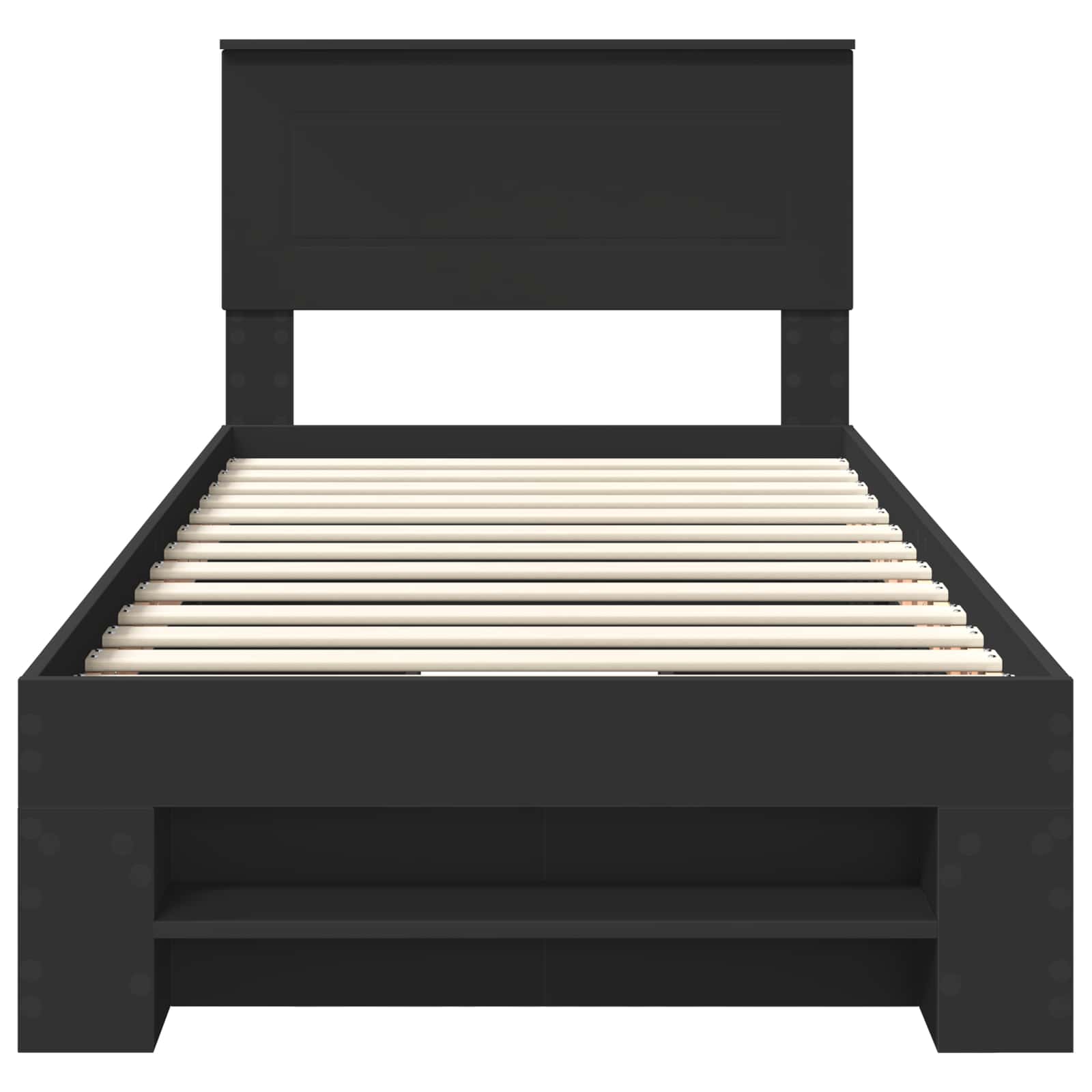 Struttura del letto Nero 80 x 200 cm Legno multistrato 3408810