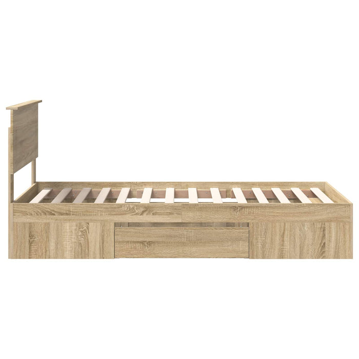 Struttura del letto Rovere Sonoma 80 x 200 cm Legno multistrato 3408811