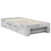 Struttura del letto con testiera Grigio cemento 80 x 200 cm 3408812
