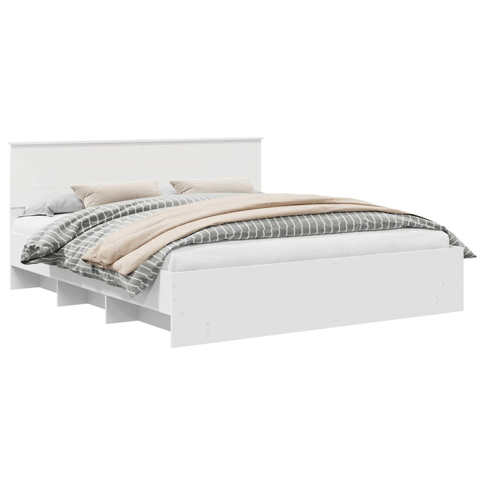 Struttura del letto Bianco 180 x 200 cm Legno multistrato 3408823