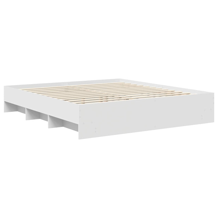 Struttura del letto Bianco 180 x 200 cm Legno multistrato 3408823